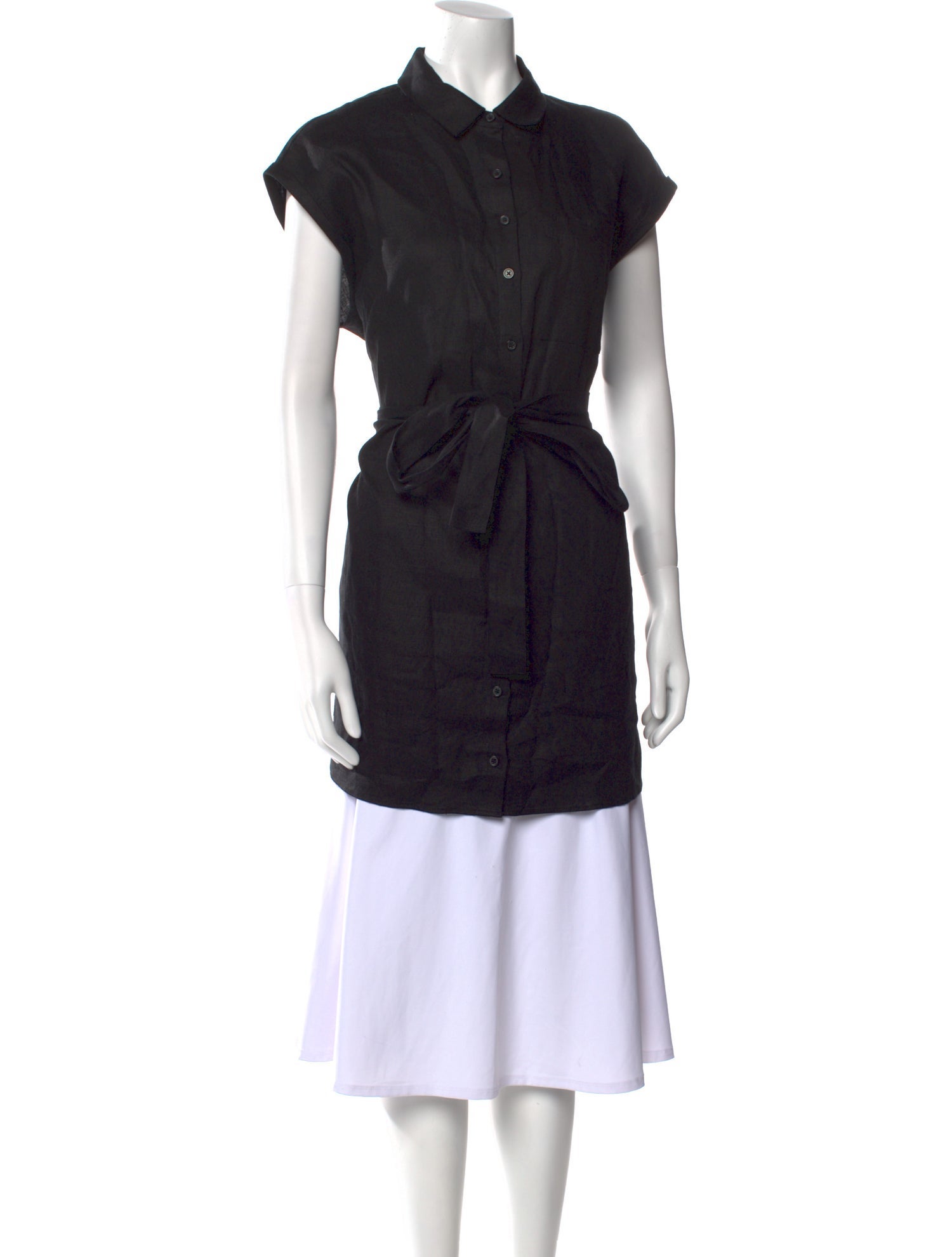 Reformation Linen Short Sleeve Tunic